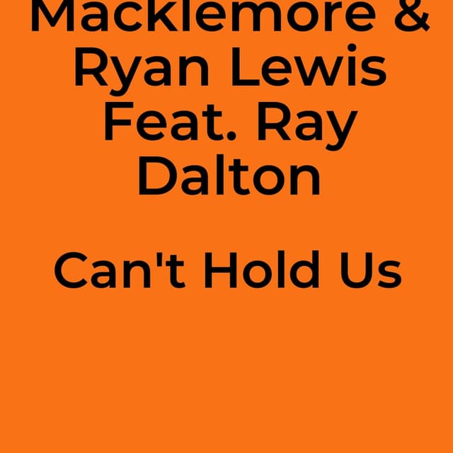 Can't Hold Us