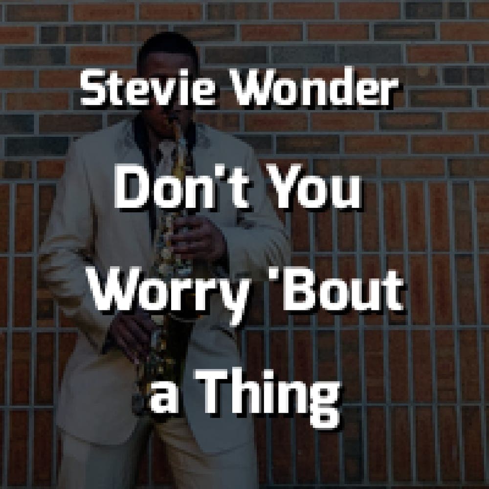Stevie Wonder - Don't You Worry 'Bout a Thing