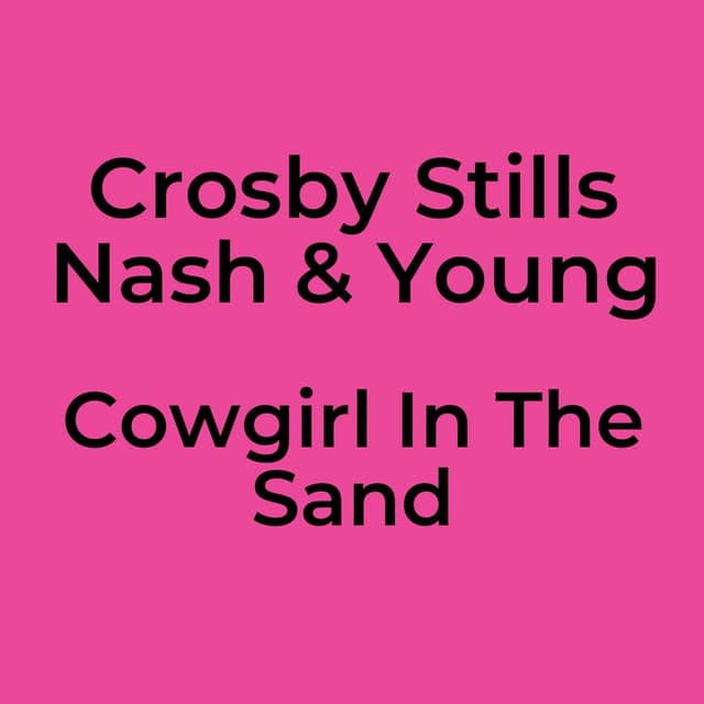 Cowgirl In The Sand