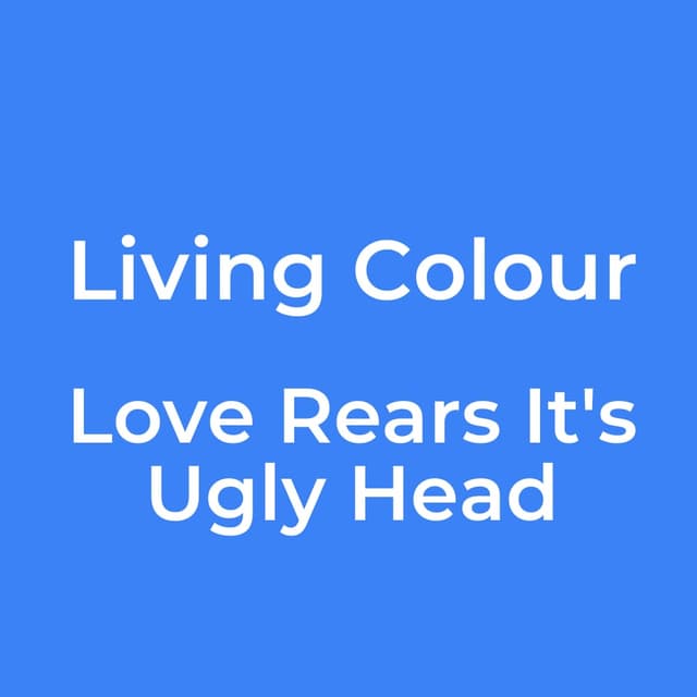 Love Rears It's Ugly Head
