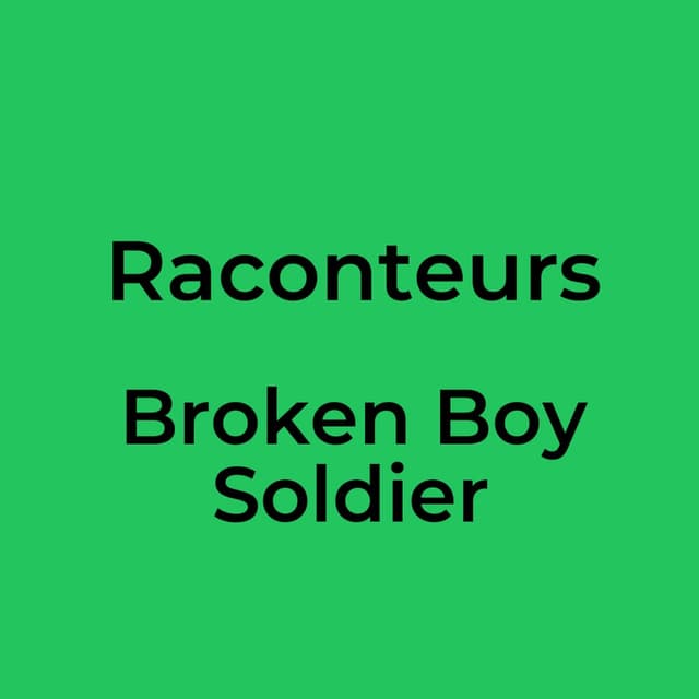 Broken Boy Soldier