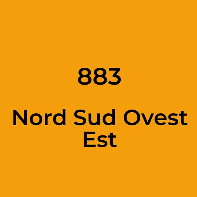 883 - Nord Sud Ovest Est