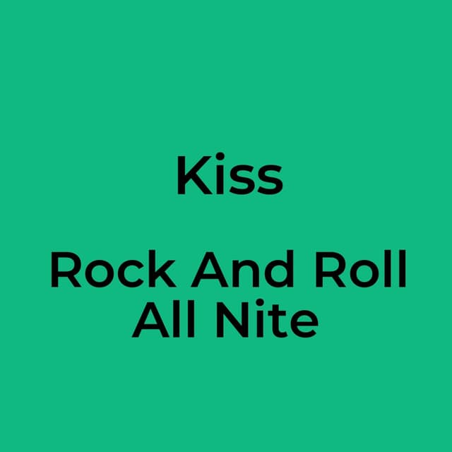 Rock And Roll All Nite