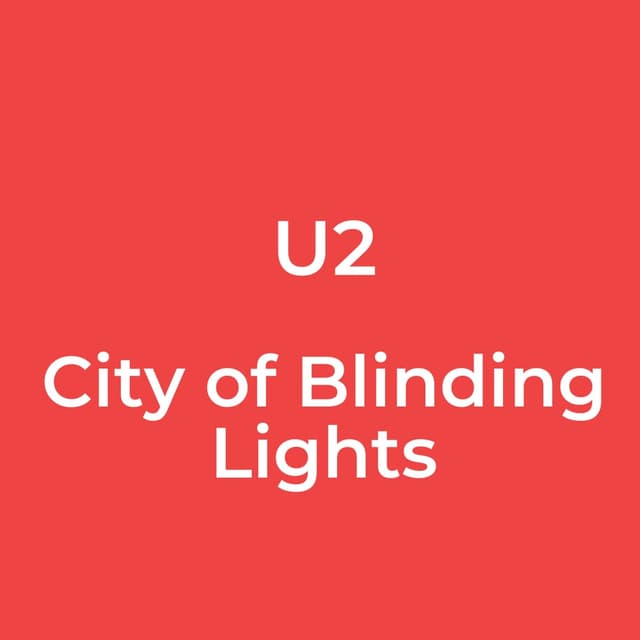 City of Blinding Lights