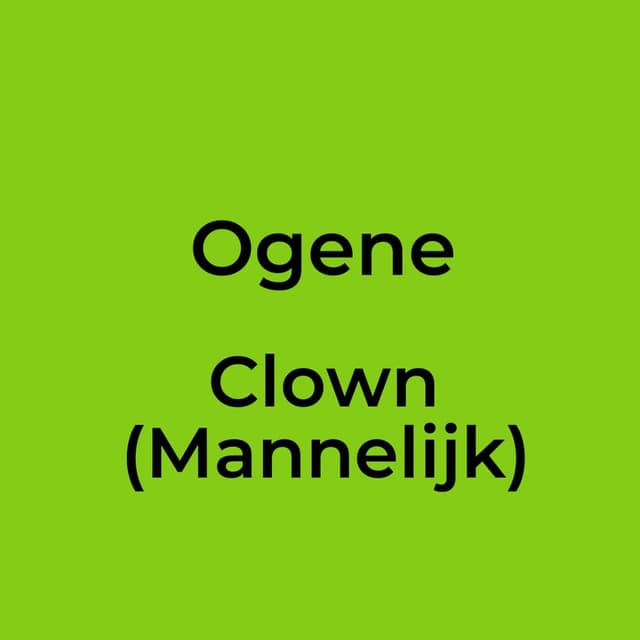 Clown (Mannelijk)