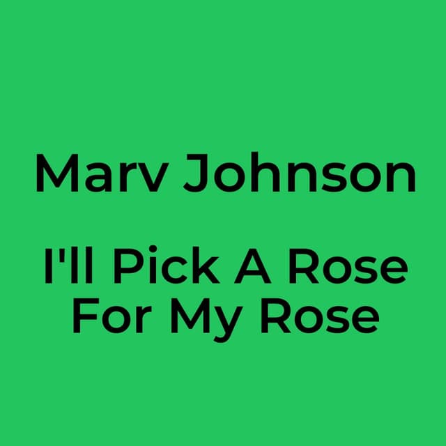 I'll Pick A Rose For My Rose