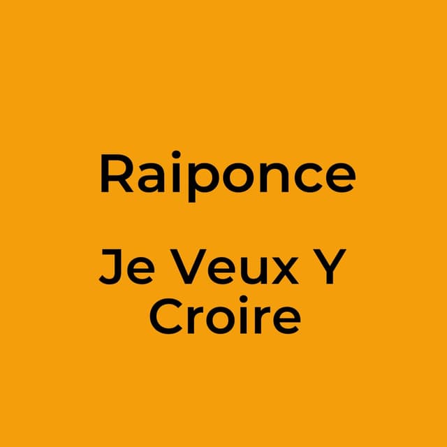 Je Veux Y Croire