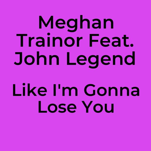 Like I'm Gonna Lose You