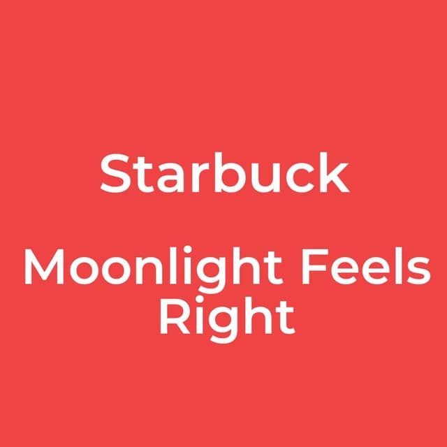 Moonlight Feels Right