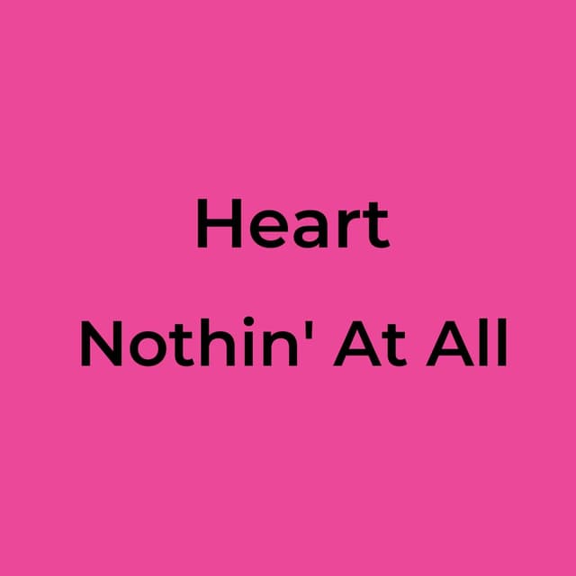 Nothin' At All