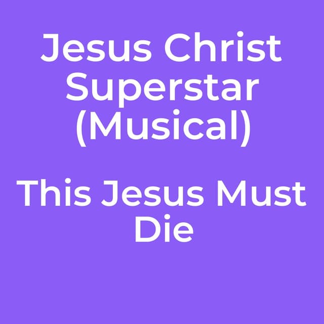 This Jesus Must Die