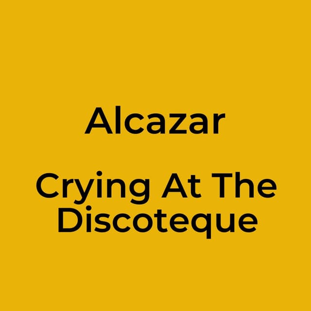 Crying At The Discoteque