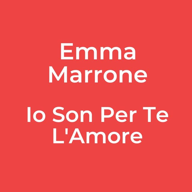 Io Son Per Te L'Amore