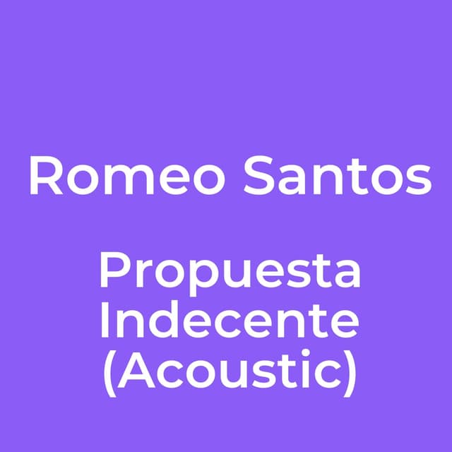 Propuesta Indecente (Acoustic)