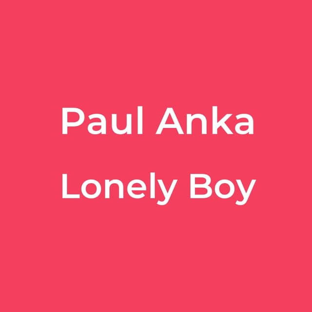Lonely Boy