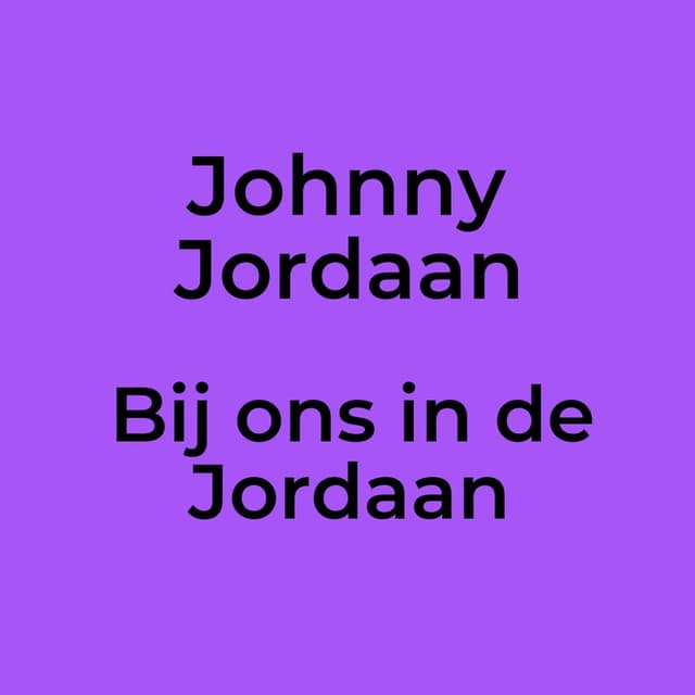 Bij ons in de Jordaan