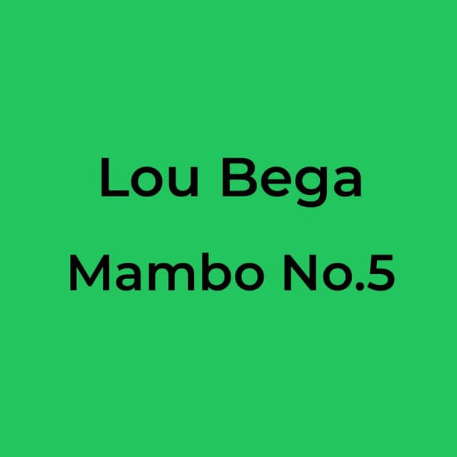 Mambo No.5