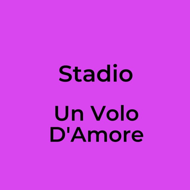 Un Volo D'Amore