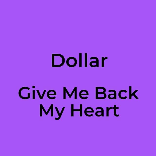 Give Me Back My Heart