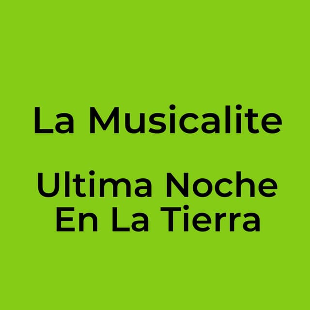 Ultima Noche En La Tierra