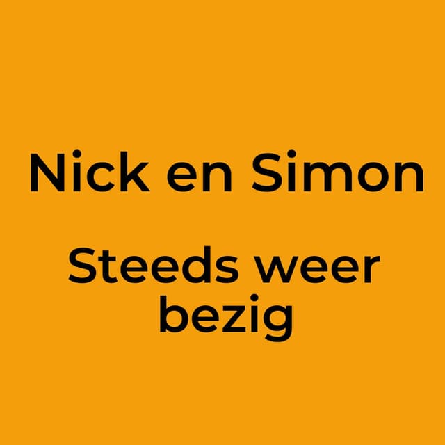 Steeds weer bezig