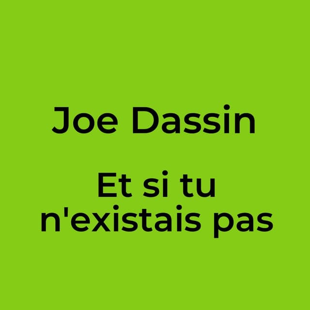 Et si tu n'existais pas