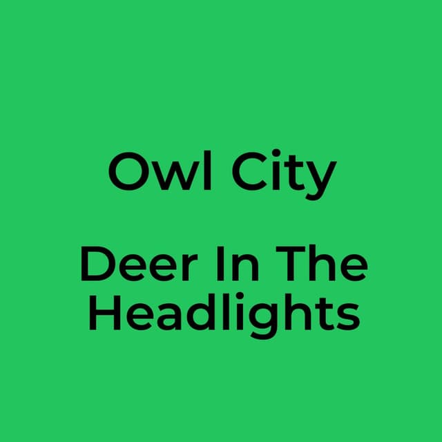 Deer In The Headlights