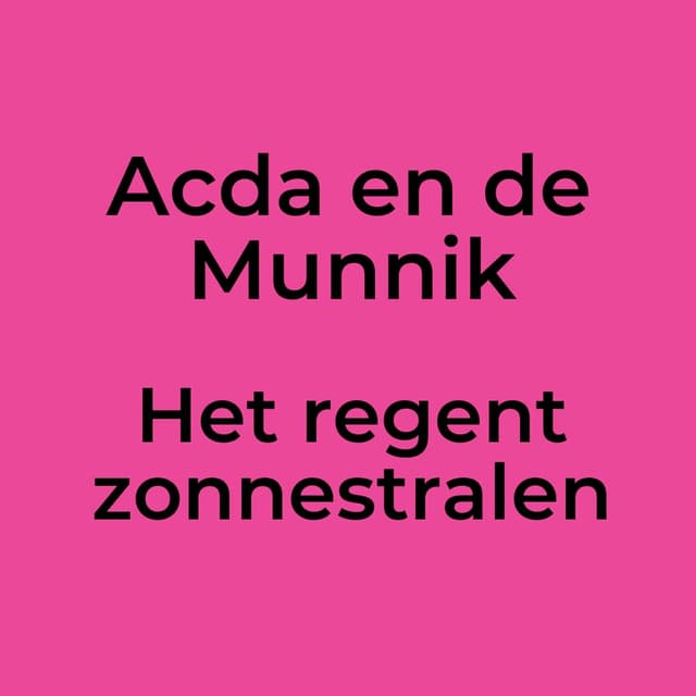 Het regent zonnestralen