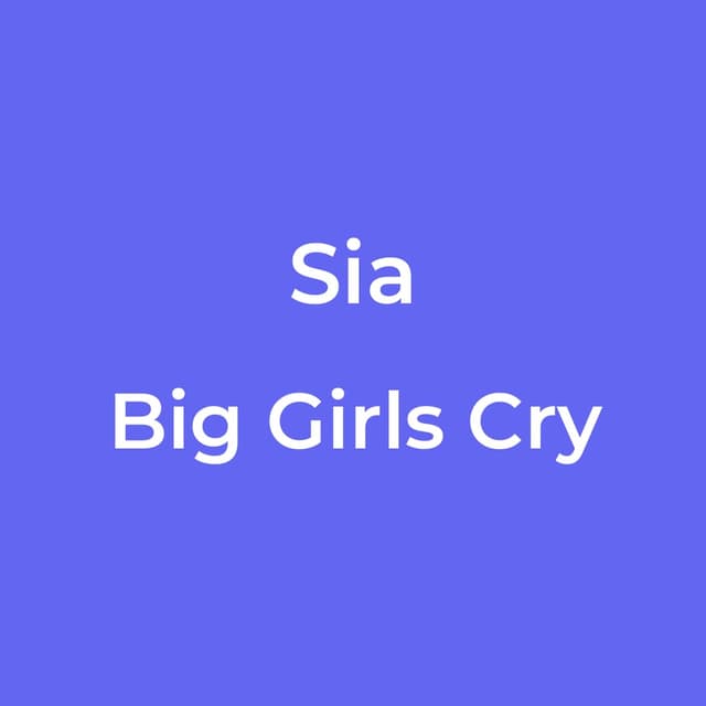 Big Girls Cry