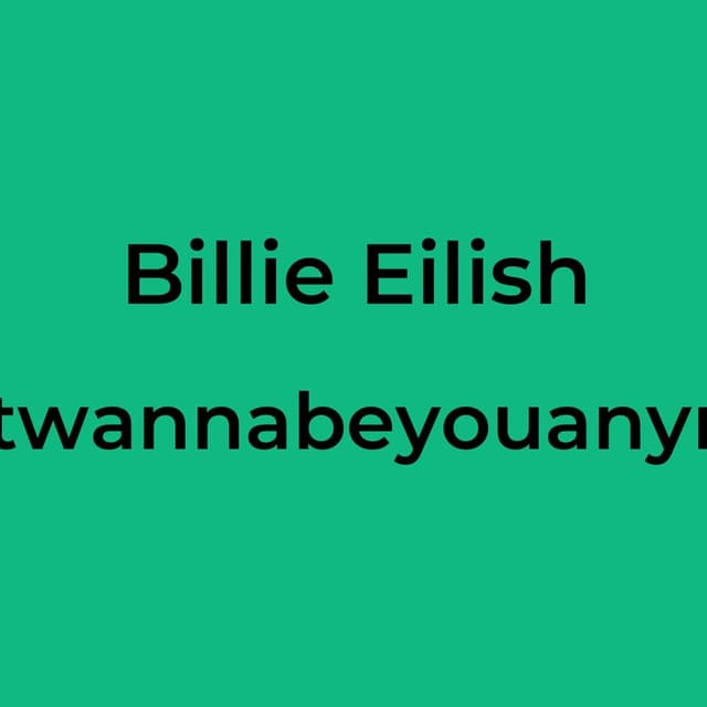 idontwannabeyouanymore