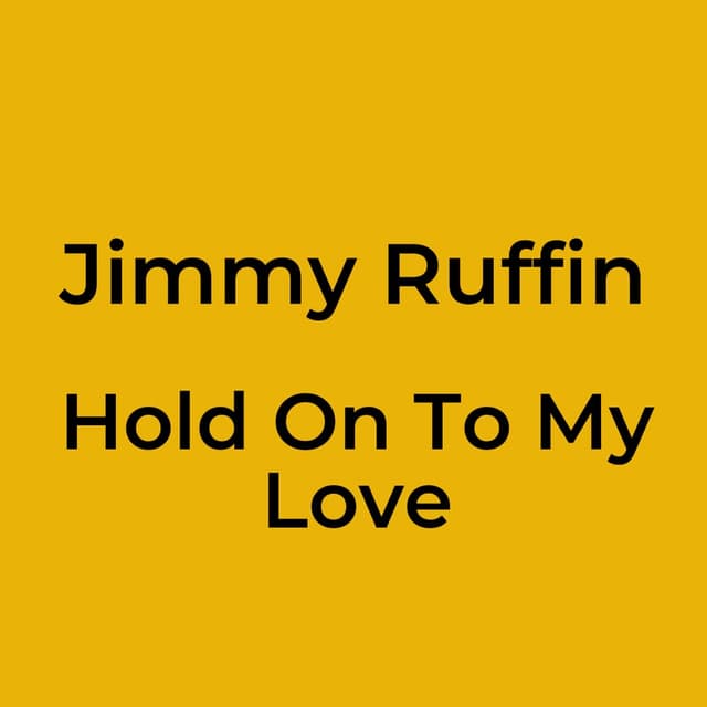 Hold On To My Love