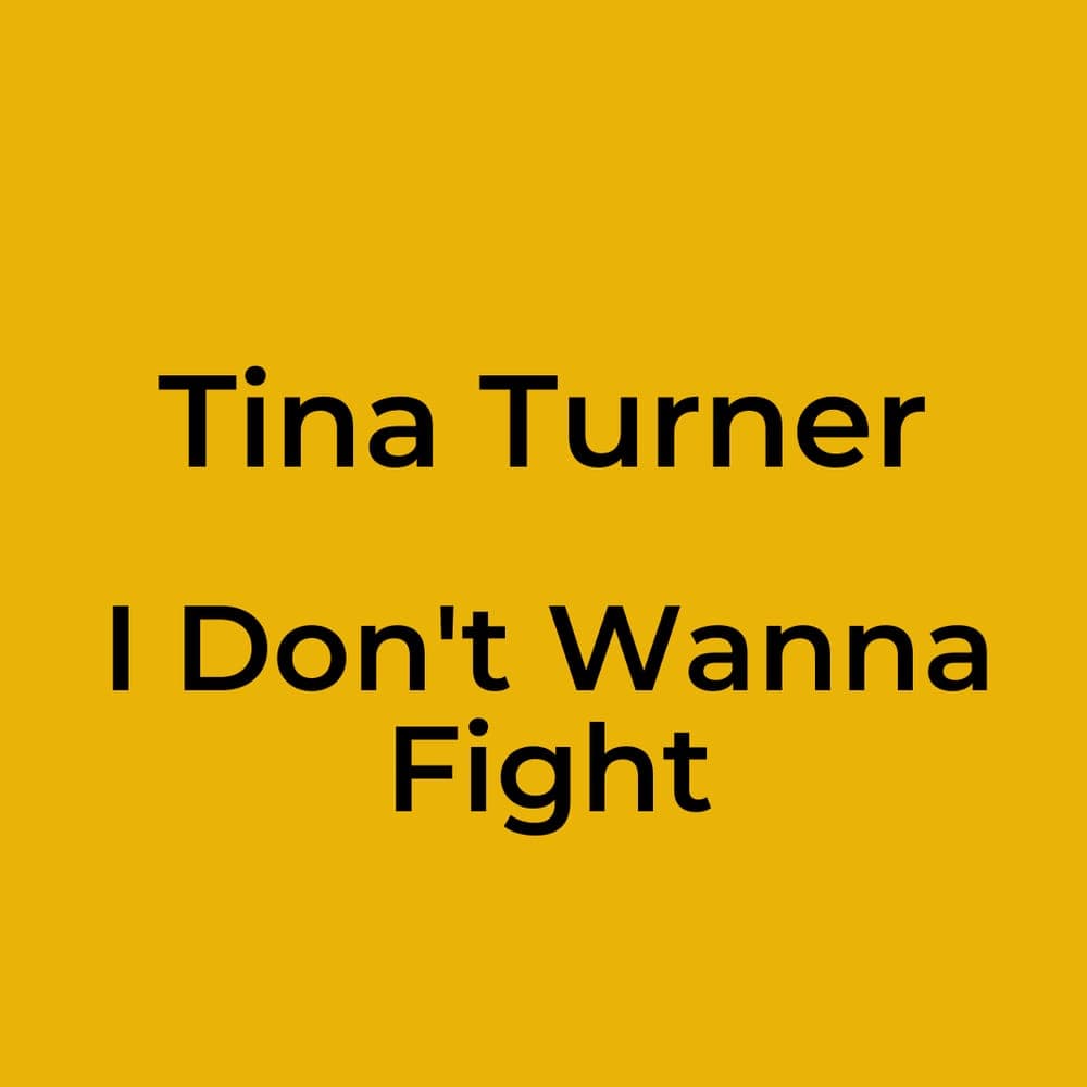 Tina Turner - I Don't Wanna Fight