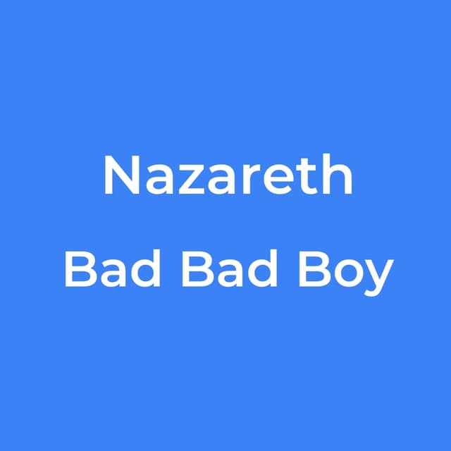 Bad Bad Boy