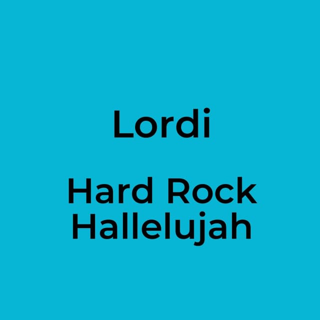 Hard Rock Hallelujah