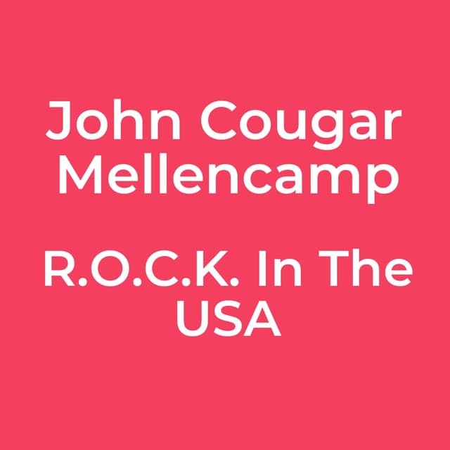 R.O.C.K. In The USA