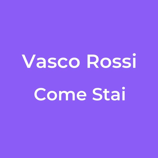 Come Stai
