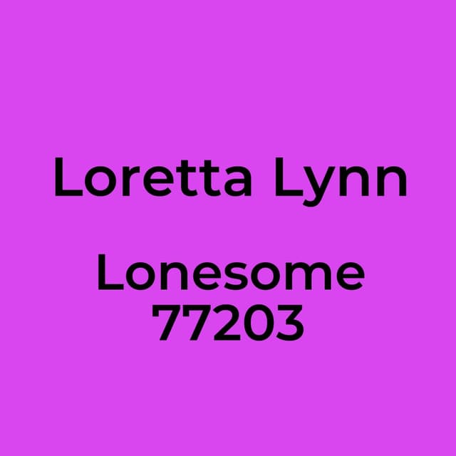 Lonesome 77203