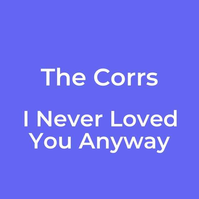 I Never Loved You Anyway