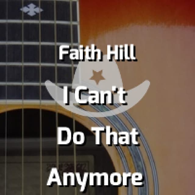 I Can't Do That Anymore