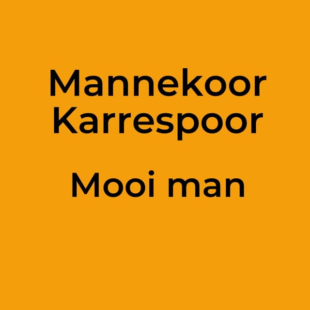 Mooi man