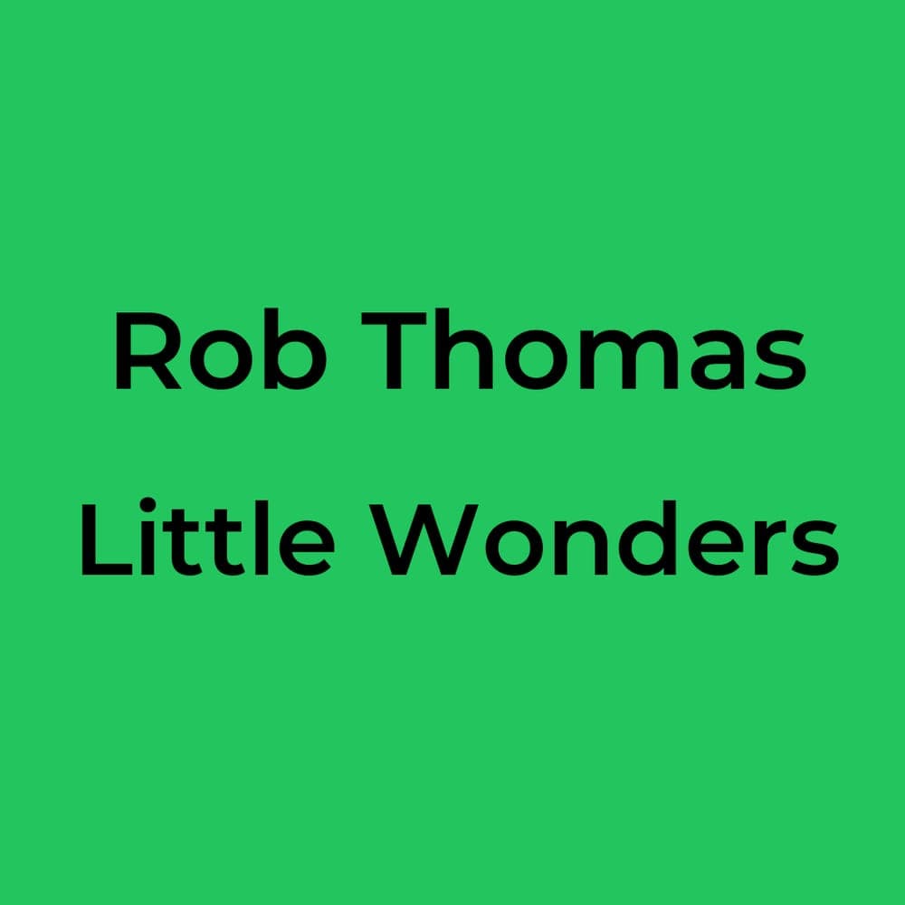 Rob Thomas - Little Wonders