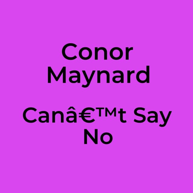 Canâ€™t Say No