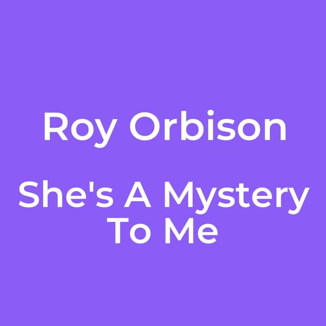 She's A Mystery To Me