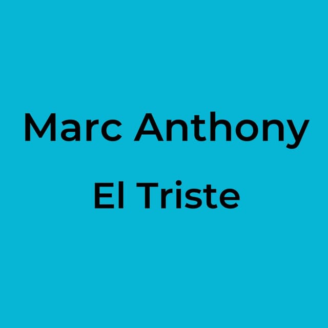 El Triste