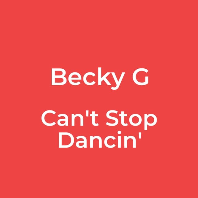 Can't Stop Dancin'