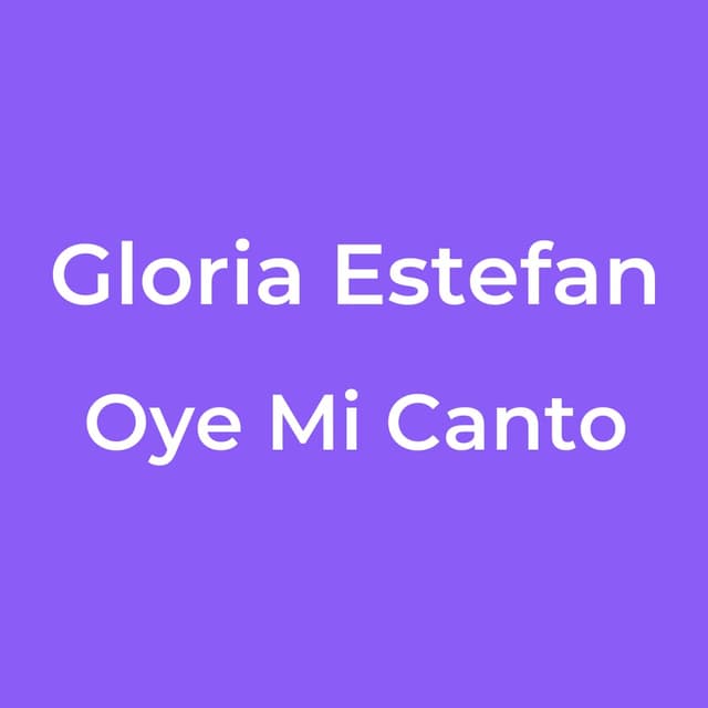 Oye Mi Canto