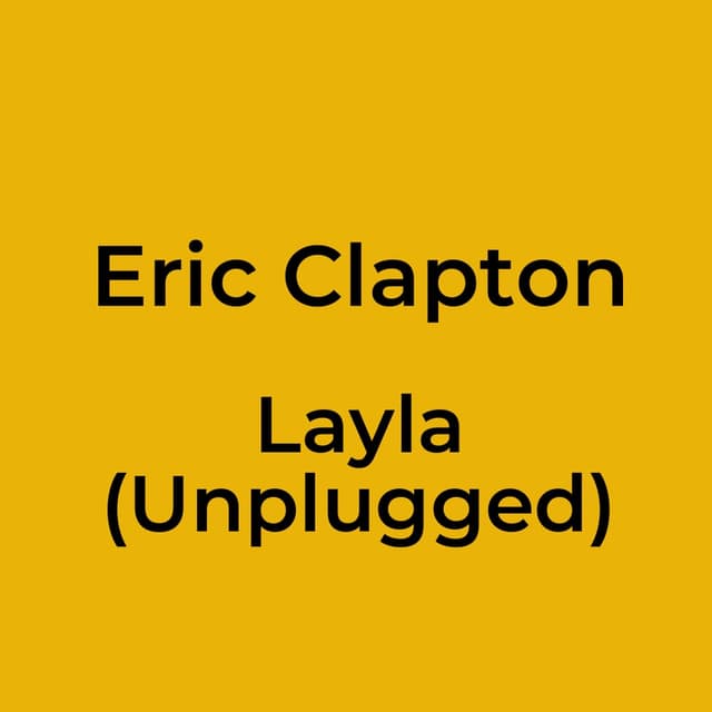 Layla (Unplugged)