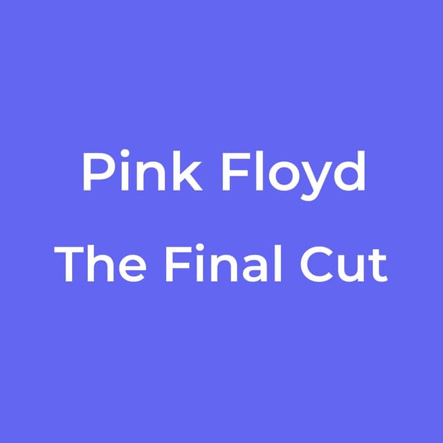The Final Cut