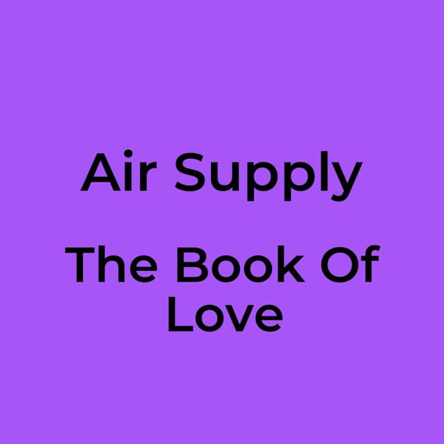 The Book Of Love