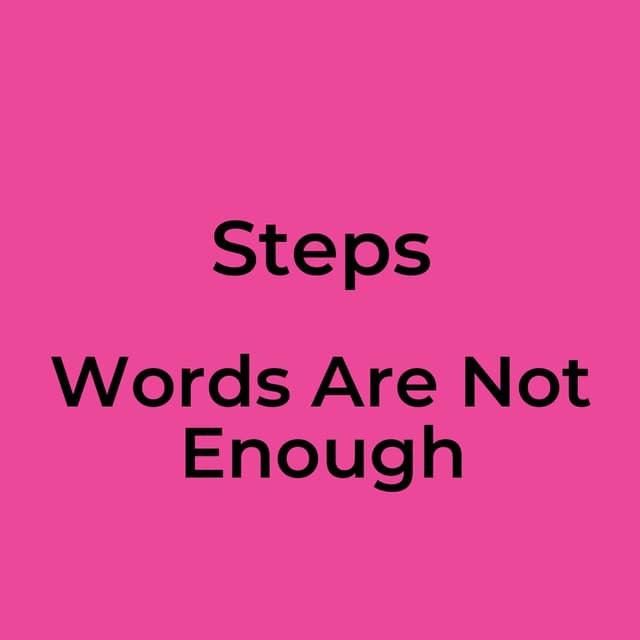Words Are Not Enough